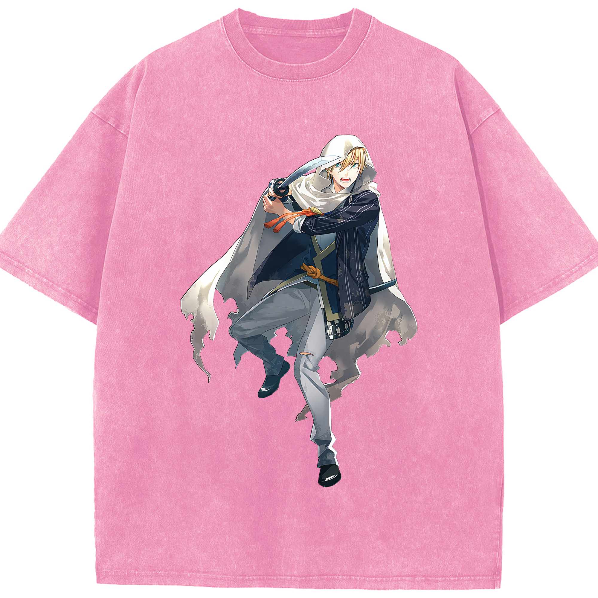 （画像用） 刀剣乱舞 Touken Ranbu 綿100% ヴィンテージ風 半袖Tシャツ（フロントプリント）
